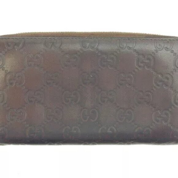 GUCCI Long Wallet Gucci Shima ?~ Authentic USED N317 - Picture 2 of 6